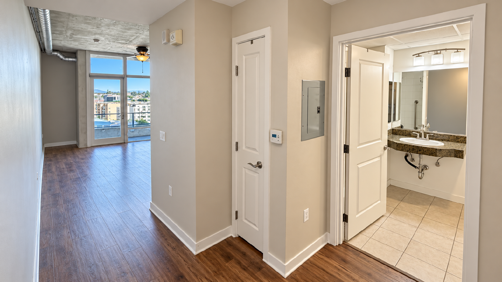 Modern Downtown Loft at Smart Corner with Private Balcony & City Views property image