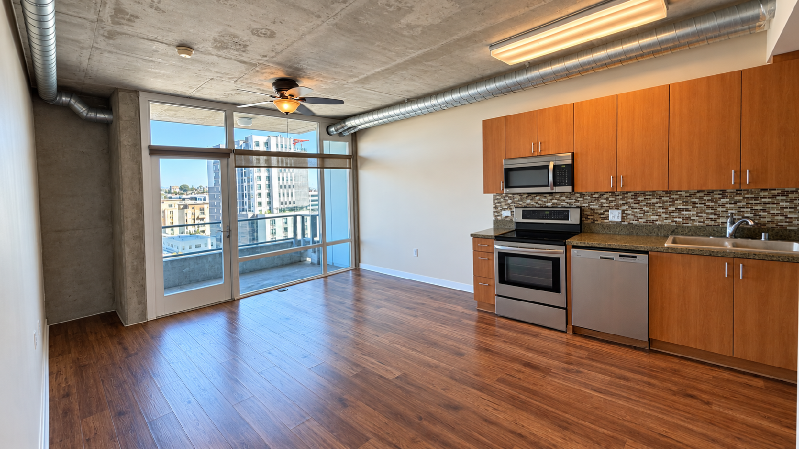 Modern Downtown Loft at Smart Corner with Private Balcony & City Views property image